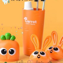 캐롯 칫솔케이스세트 칫솔통 칫솔거치, 핫핑크+3분흡착모래시계