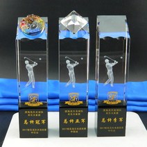 골프피규어 감사패 상패 홀인원패 트로피 기념패 싱글패 크리스탈 제작 5, 12.연한초록색