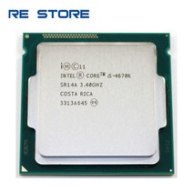 인텔 코어 i5 4670K 프로세서 3.4GHz 6MB 소켓 LGA 1150 쿼드코어 CPU SR14A