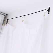 모모 커튼 벽고정 행거 주문제작 옷가게 커텐 헹거 맞춤, 골드