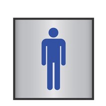 HY 고급 금속 알루미늄 남자화장실 표지판 메탈표찰 금속안내판
