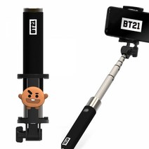 BT21 블루투스 셀카봉 (슈키)셀카봉 블루투스셀카봉 핸드폰셀카봉 휴대폰셀카봉 스마트폰셀카봉, 본상품