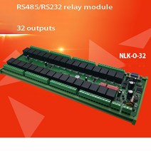 NLK-O-32 직렬 포트 RS485 릴레이 출력 모듈 PLC ModbusRTU IO 확장 고전류 (10A), 01 10A_01 DC12V