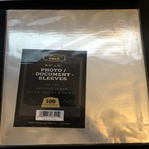 Cardboard Gold 8.5x11 Photo Document Sleeves 1 Pack of 100 null, 1, 기타