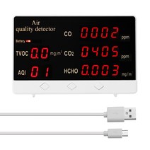 디지털 CO2 측정기 co2 센서 고정밀 CO CO2 HCHO TVOC 감지기 대기 질 모니터 공기 분석기 이산화탄소 센서, 중국