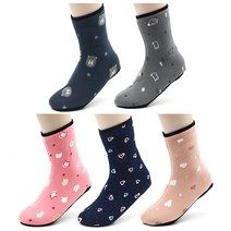 크로바 요술버선 캐주얼 중목 5켤레 1SET 수면양말 피치기모원단 버선의명가