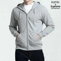 [Supreme] M~3XL 남여공용 무지 후드집업_슈프림 쭈리후드
