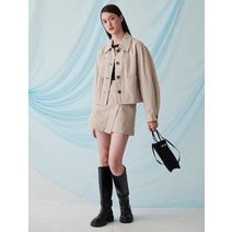 Kuho plus Out포켓 데님 자켓 베이지