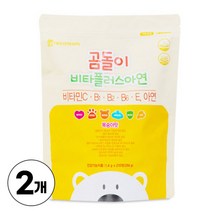 키즈 어린이 멀티 비타민 C B E 아연 미네랄 함유 종합비타민 건강기능식품, 2개, 스프링타이거
