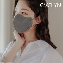 에블린 박서준 KF94마스크 신제품 프라임 PRIME, 중형, 그레이 40매