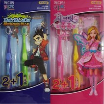 [윤이네] 메디안 키즈 어린이 칫솔 3단계 시크릿쥬쥬 베이블레이드, 베이블레이드버스트, 6개입