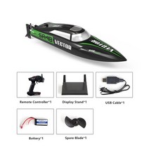 RC보트-고속 브러시리스 원격 제어 보트 전복 재설정 충돌 방지 선체 저전력 경보 보트, 하얀색