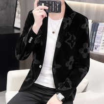 남자슬림코트 가을 블랙수트 남성 캐쥬얼 개성 미니 셋업 트렌드 3765315882