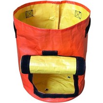 과일수확기 열매따기 5 size 감자 성장 컨테이너 가방 diy planter pe 천 심기 야채 원예 농축 pot planting growth bag garden tool, 주황색, 1갤런