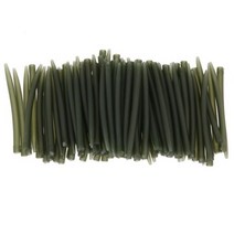 100PCS 터미널 잉어 낚시 엉킴 방지 슬리브 낚시 후크 고무 팁 튜브 포지셔너 터미널 낚시 태클과 연결, 100pcs 53mm, CHINA