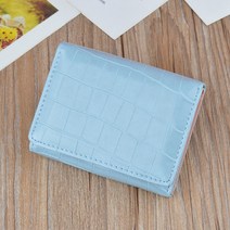 짧은 여성 지갑 여성 악어 패턴 동전 지갑 럭셔리 디자이너 세 배 카드 홀더 클러치 숙녀 돈 가방