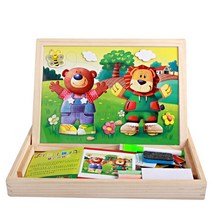 미술 이젤 그림 나무 화판 전시용 학원 몬테소리 드로잉 쓰기 보드 마그네틱 퍼즐 더블 장난감 선물 어린이 지능 개발, [05] A5