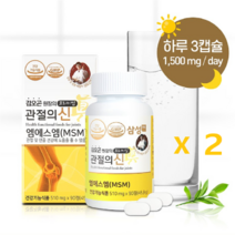 김오곤원장의 프리미엄 관절의신 MSM 골드 식이유황 90정 x 2개 엠에스엠 뼈 손목 허리 연골 관절영양제
