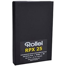 롤라이 필름 액세서리 rpx 25 iso 4x5 25매, 25장