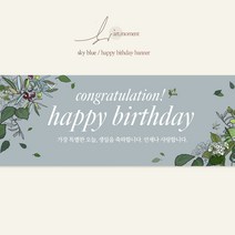 아트모멘트 생일현수막 첫돌 셀프돌잔치 감성 이벤트현수막 해피벌스데이, 화이트