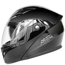 에스티 오토바이헬멧 풀페이스 블루투스 시스템 경량 바이크 하이바, XL, 유광 블랙(일반)