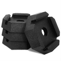 SnapPad Xtra (싱글) | 22.9cm(9인치) 라운드 잭 피트가 특징인 원포인트 RV 레벨링 시스템 안정성을 위해 61% 추가 표면 영역 추가 패드 당 2.3kg(5파