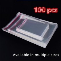 Ziplock Bag Transparent Thick Plastic Sealing PE Poly Fresh Storage Food Envelope Reusable Zip 8 Sil, [10] 12X17cm(100pcs)