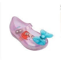 미니멜리사 젤리슈즈 인어공주 입체 리본 토오픈 단화 아동 샌들