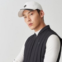 [21FW 헤지스 골프 남성]화이트 로고패치 캡모자-HUHE1F714OW, OFF WHITE:058