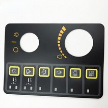 도구(공구) R215/225/265/305/455-7 대시 보드 에어컨 노브 키 스티커 현대 굴삭기 액세서리, [03] Knob sticker, 1개