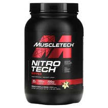 nitro tech ripped 저지방 단백질 + 체중 감소 프렌치 바닐라 빈 907g 2lbs