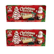 Little Debbie 크리스마스 트리 케이크 바닐라 Christmas Tree Cakes Vanilla 2팩 245g, 2개