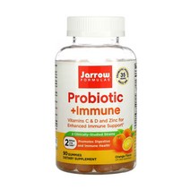 Jarrow Formulas 재로우포뮬러스 프로바이오틱스 20억CFU 90츄어블정 바실러스 코아귤런스 바실러스 서브틸리스 고초균 아연 비타민 C 비타민 D Zinc Bacillus