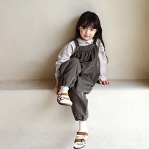 디스코봉봉 카라멜 오버롤 아동 유아 여아 남아 골덴 멜빵 바지