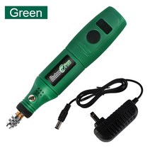 100v-240v 미니 드릴 조각-펜 dremel-tools 다기능 전동 공구 액세서리 세트가 있는 3단 속도 조절 연삭 3.7v, 세트 1그린