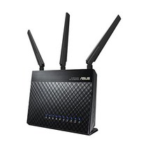 ASUS Wi-Fi 라우터(RT-AC1900P) - 듀얼 밴드 기가비트 무선 인터넷 라우터 5GB 포트 게임 및 스트리밍 AiMesh 호환 무료 평생 보안 RT-AC68U와 동등한