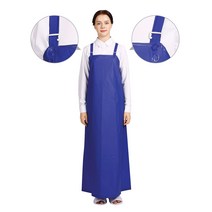 웰프런 우레탄 방수앞치마 쌍고리 H형 대, 무광 네이비