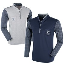 제로골프 파크타운 PK 로고 패턴 차이나카라 티셔츠 Model No_202002030M006