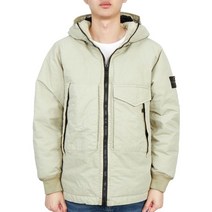 스톤아일랜드 [스톤아일랜드] 와펜 오파크 트윌 771541421 V0090 남자 후드 패딩 점퍼 자켓
