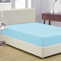Mayfair Linen 100% Egyptian Cotton Sateen Weave 800 Thread Count Queen Fitted Sheet with Elastic All, 1