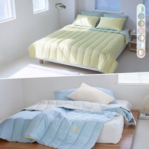 [여름이불/프리미엄 원단 59%할인중] 스위스 실크코팅 인견+순면 100% 양면 차렵이불 / 플란뉴 아델라 / 풍기인견 정품 이불세트 7컬러 싱글/퀸 이불패드 선물용 여름침구