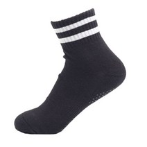 스포츠 용품 스포츠 양말 에어로빅 양말 패션 양말 요가 필라테스, 블랙/화이트, 2줄양말