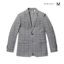 [프로젝트엠] 남성 코튼 린넨 체크 블레이저_EPA2KC1600