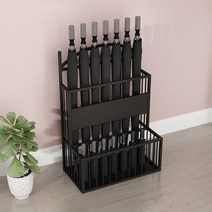 카페 걸이 꽂이 우산 모던 업소용우산꽂이 통, 블랙 라지 사이즈 (가로 48*세로 26*높이 68CM