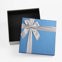 예쁜선물상자 고급포장박스 정사각 26x26 블루