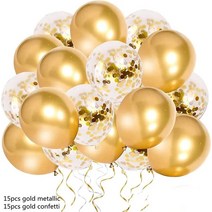 생일장식 여아 스팽글 라텍스 풍선 조합 생일 파티 장식 웨딩 약혼 베이비 샤워 30 개, [01] 12 인치, [01] 1