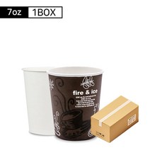 카페노리 7온스 테이크아웃 종이컵 1박스 1000개 택1, 없음, 커피브라운