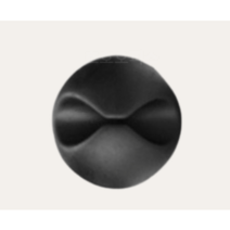 어바인클래스 원형 선정리 홀더 블랙 6p, 3세트