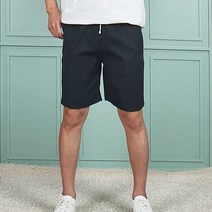 제니유 헤인즈 워싱 린넨 여름 시원한 5부 밴딩 남자 반바지