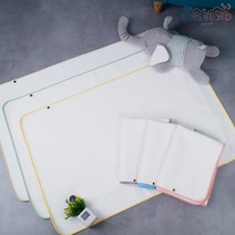 신생아 아기 순면 방수요 L사이즈 방수패드 방수매트 대형 특대형 무형광 침대방수 매트 놀이방
